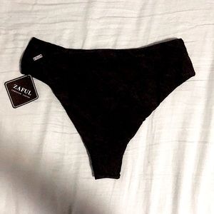 Never been worn high waisted black bikini bottom